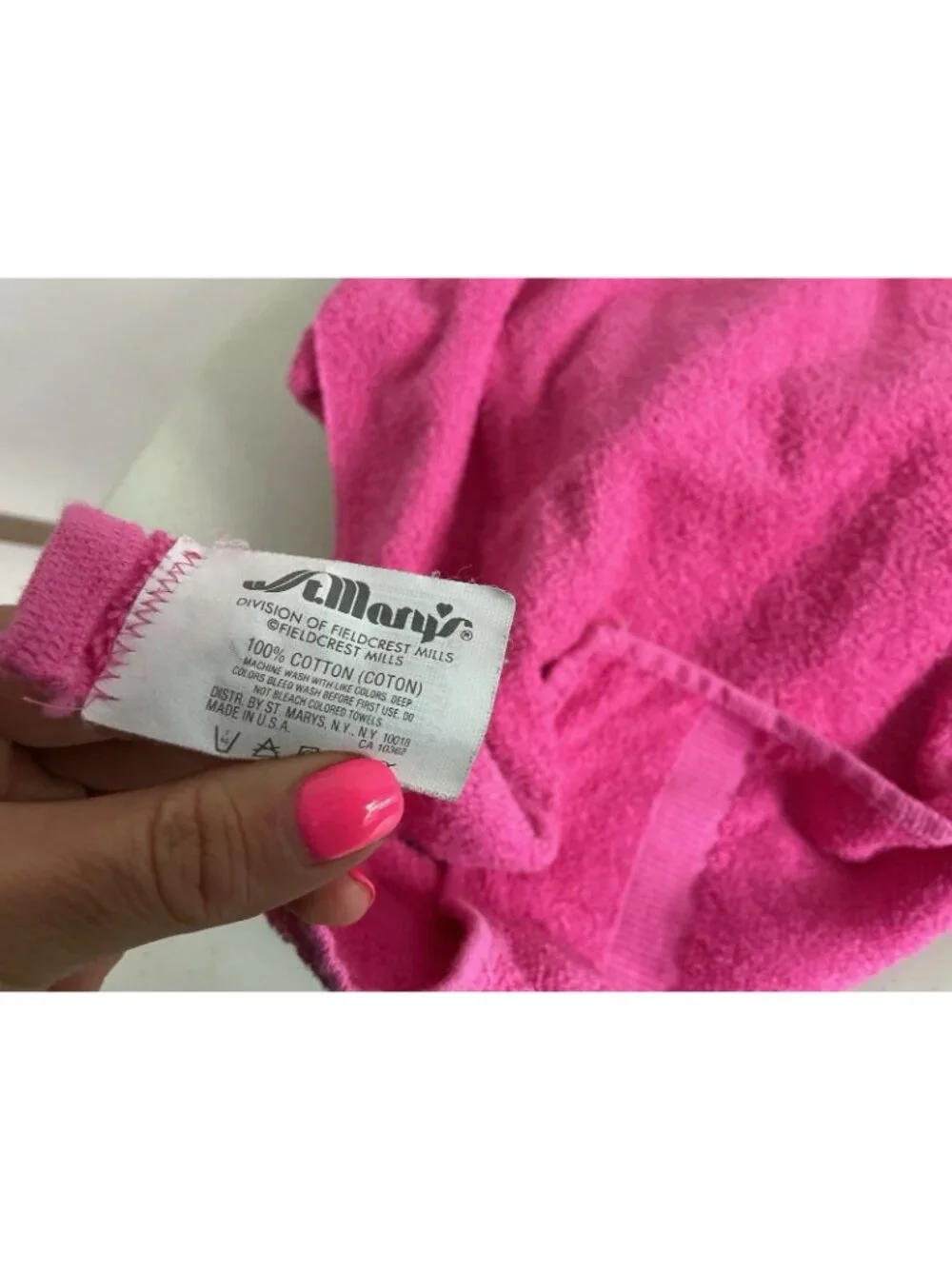 Fieldcrest Vintage Pink Towel Set Lot of 5 Made USA
